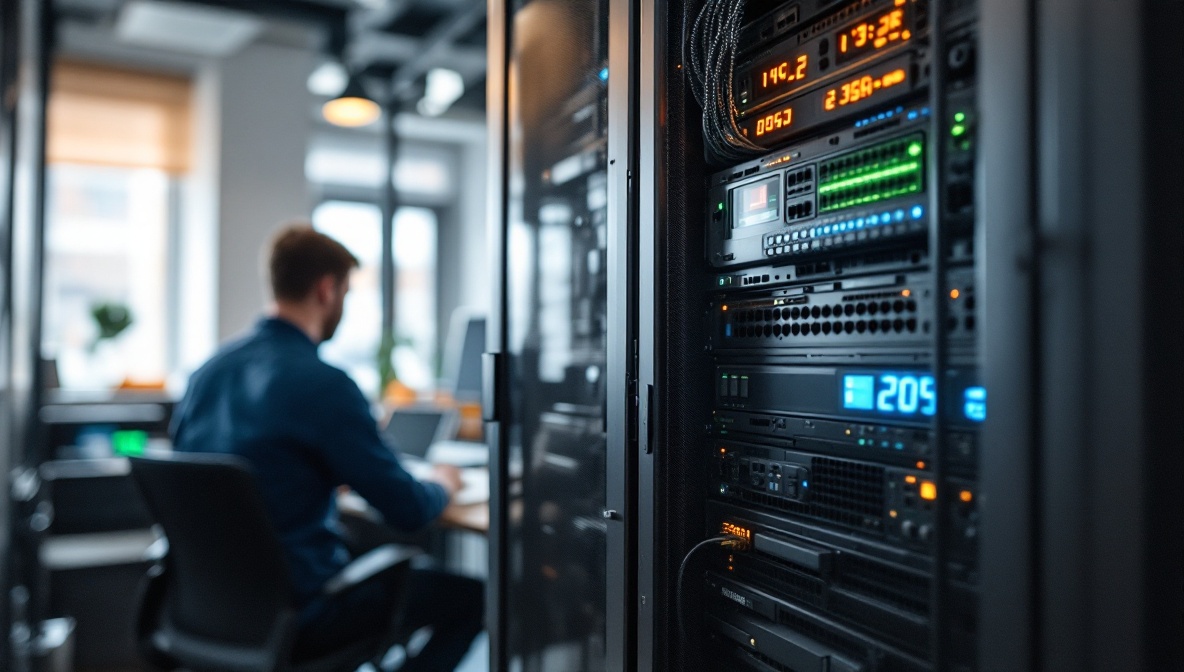 Server and network equipment in a Warsaw office