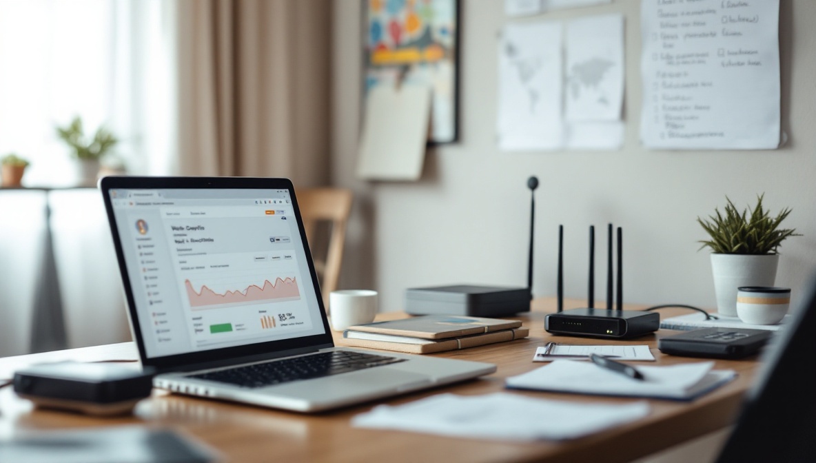 Website maintenance workspace in Gidle, Poland